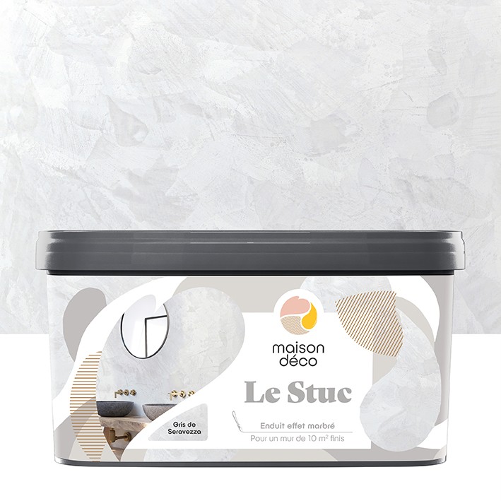 Enduit Le Stuc - Aspect marbré - Gris de seravezza