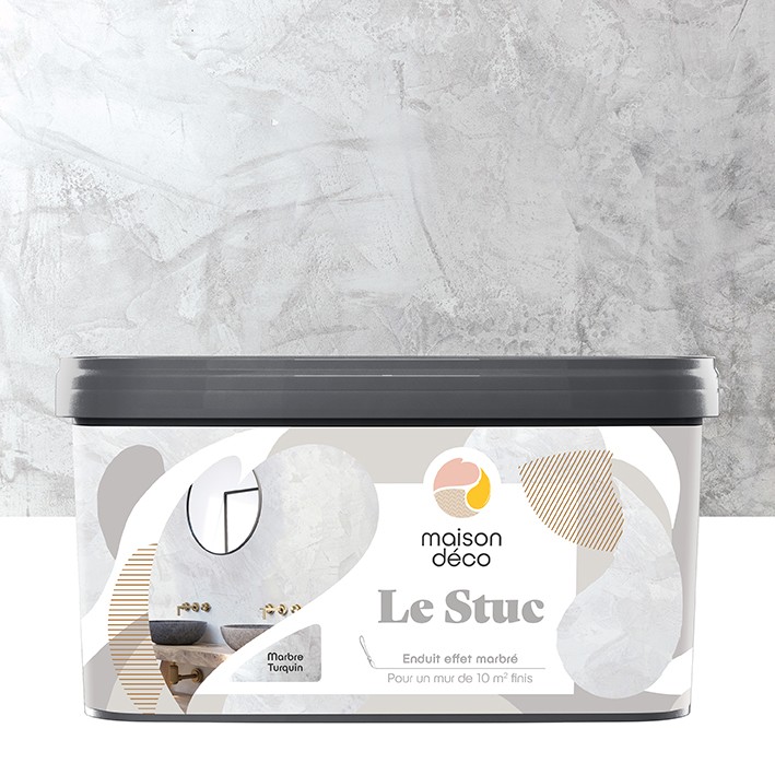 Enduit Le Stuc - Aspect marbré - Marbre turquin