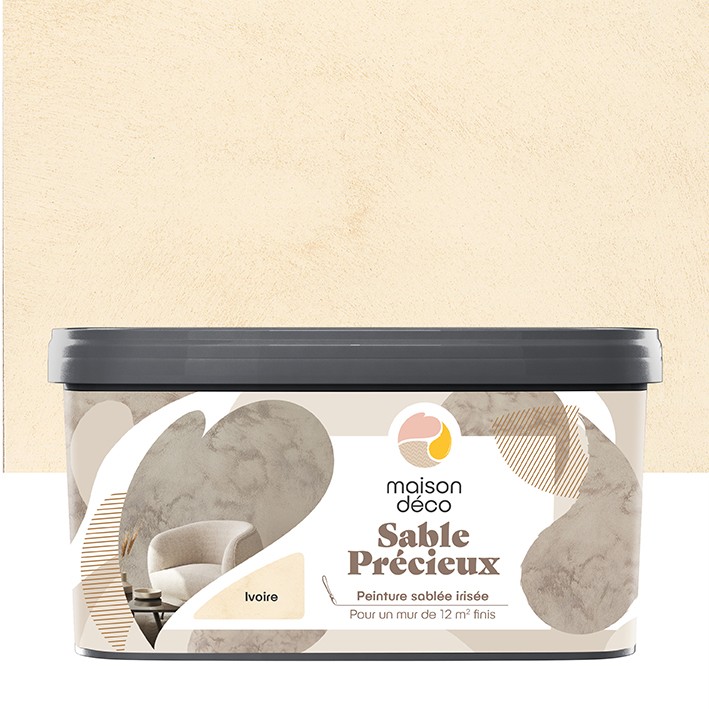 Peinture Sable Précieux - Aspect sablé irisé - Ivoire