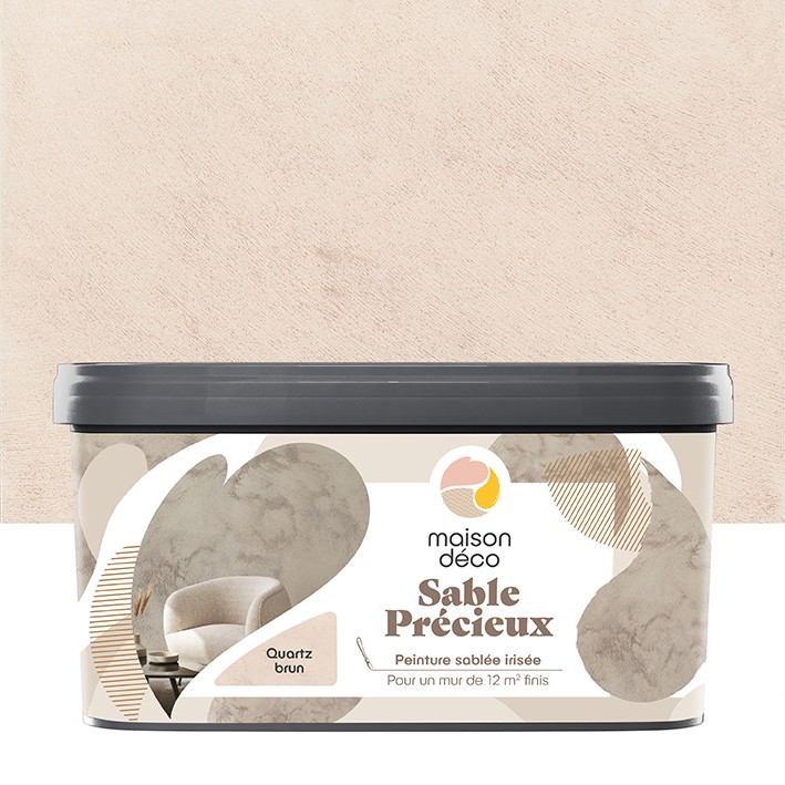 Sable Précieux - Aspect sablé irisé - Quartz brun