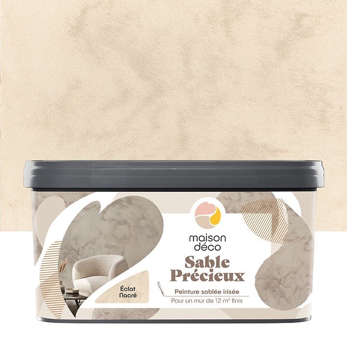 Peinture Sable Précieux - Aspect sablé irisé - Eclat nacré
