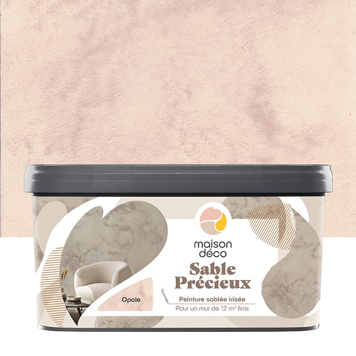 Peinture Sable Précieux - Aspect sablé irisé - Opale