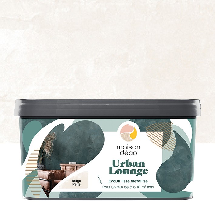 Enduit Urban Lounge - Aspect métallisé - Beige perle