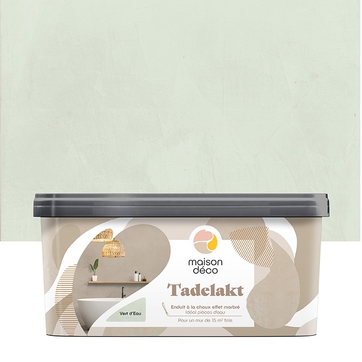 Enduit Tadelakt - Aspect lisse et brillant - Vert d'Eau