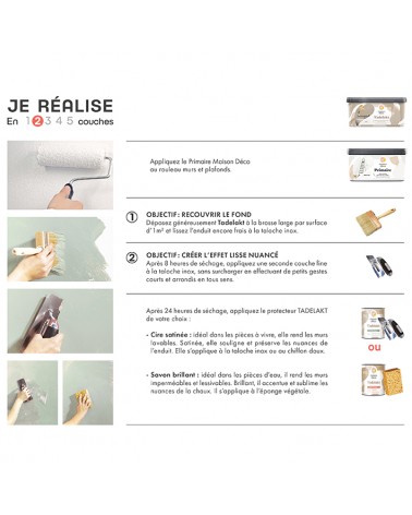 Enduit Tadelakt - Aspect lisse et brillant