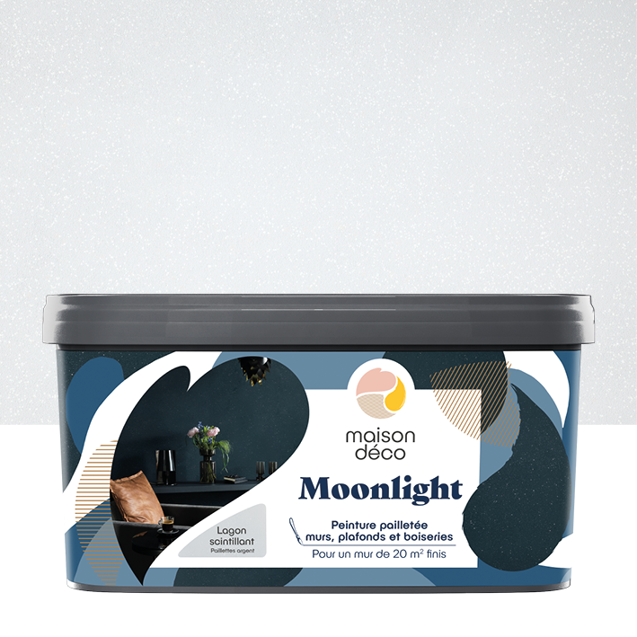 Peinture Moonlight - Effet Pailletée - Lagon scintillant