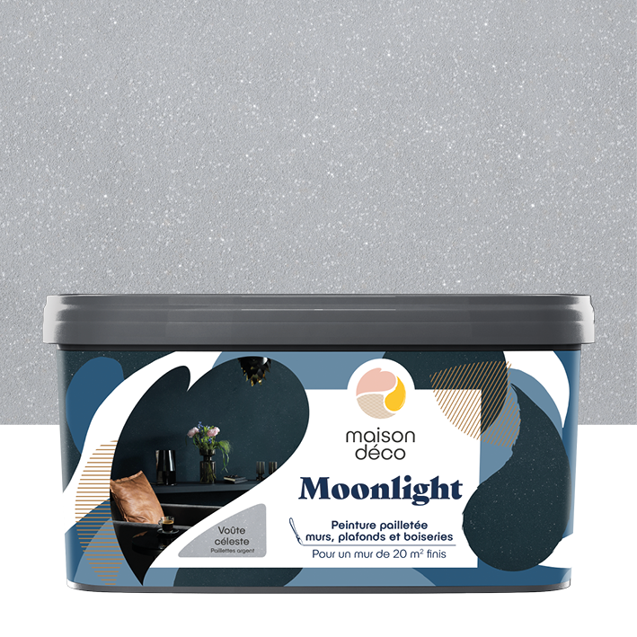 Peinture Moonlight - Effet Pailletée - Voûte céleste 