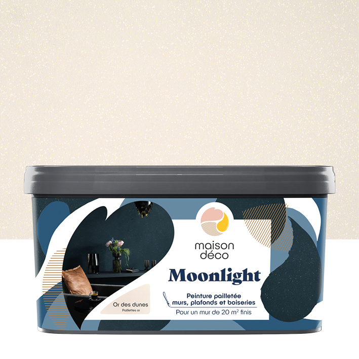 Peinture Moonlight - Effet Pailletée - Or des dunes