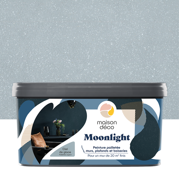 Peinture Moonlight - Effet Pailletée - Ciel de glace
