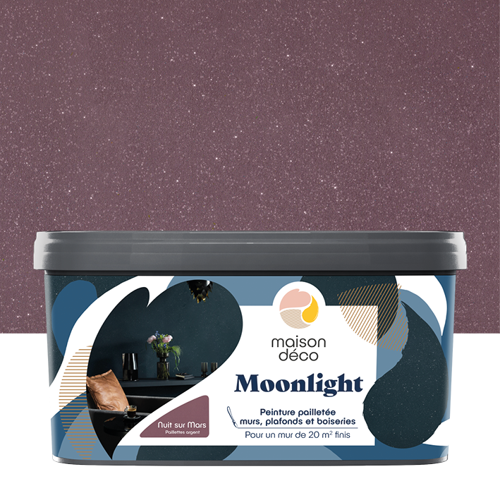 Peinture Moonlight - Effet Pailletée - Nuit sur Mars