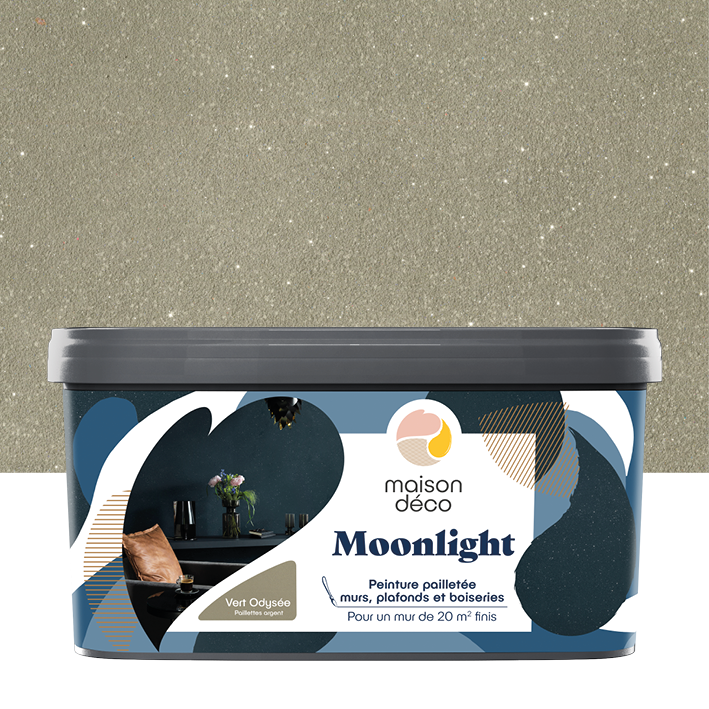Peinture Moonlight - Effet Pailletée - Vert Odyssée 