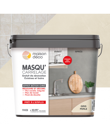 Enduit Masqu'Carrelage - effet béton coloré