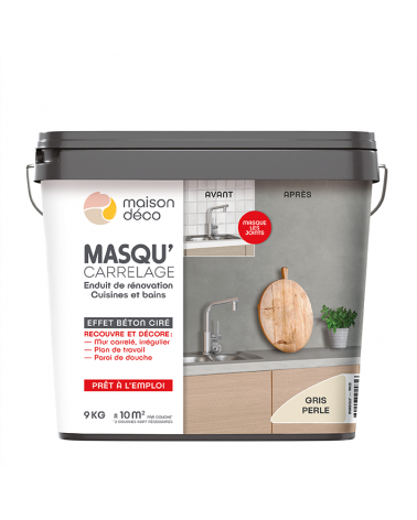 Enduit Masqu'Carrelage - effet béton coloré
