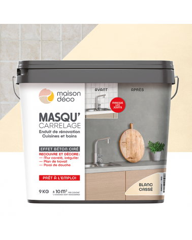 Enduit Masqu'Carrelage - effet béton coloré