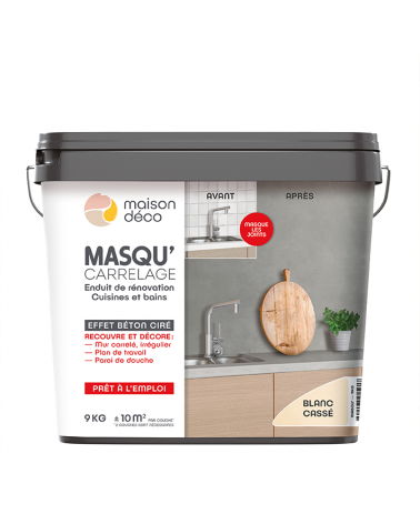 Enduit Masqu'Carrelage - effet béton coloré