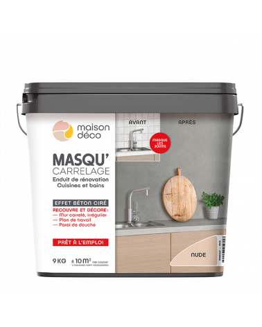Enduit Masqu'Carrelage - effet béton coloré