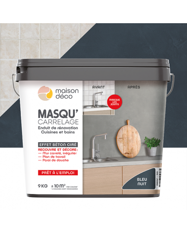 Enduit Masqu'Carrelage - effet béton coloré