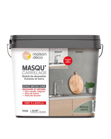 Enduit Masqu'Carrelage - effet béton coloré