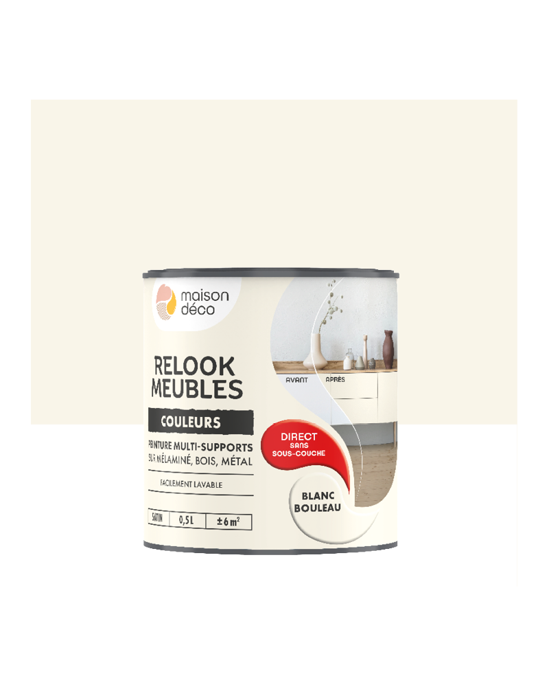 Peinture Relook meuble MAISON DECO beige raphia satiné 0.5 l