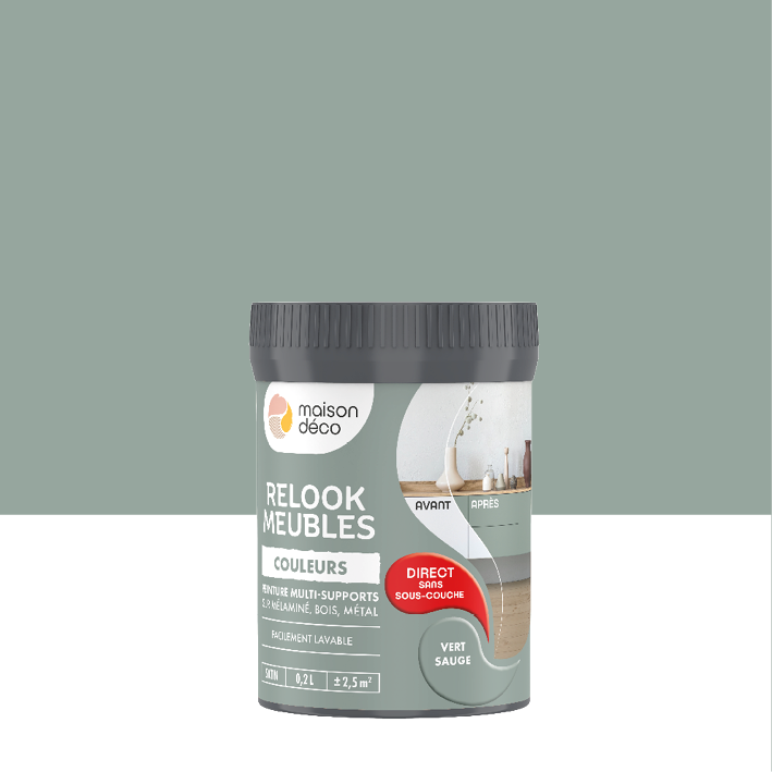 Peinture Relook Meubles - Couleurs - Vert Sauge