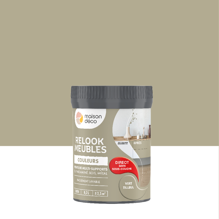 Peinture Relook Meubles - Couleurs - Vert Tilleul