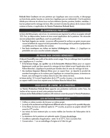 Peinture Relook Bois Couleurs - Satin