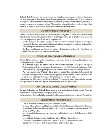 Peinture Relook Bois Couleurs - Satin