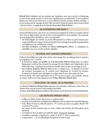 Peinture Relook Bois Couleurs - Satin