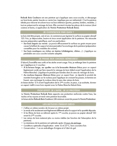 Peinture Relook Bois Couleurs - Satin