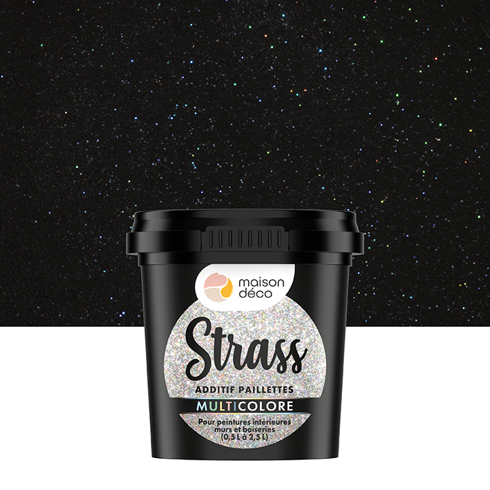 Strass - Additif paillettes peinture - Multicolore