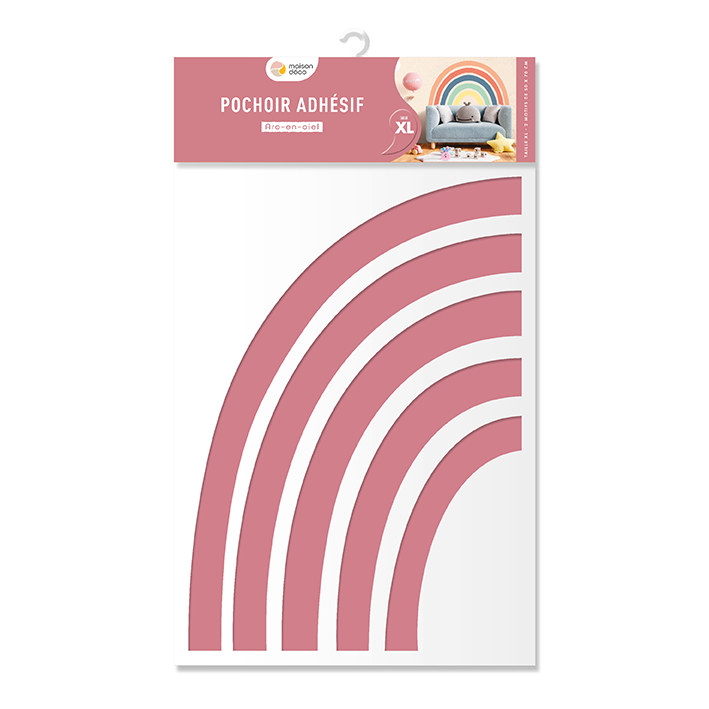 GORGECRAFT Pochoir Arc-en-Ciel 30x30cm,6 Styles,Modèle De Nuage