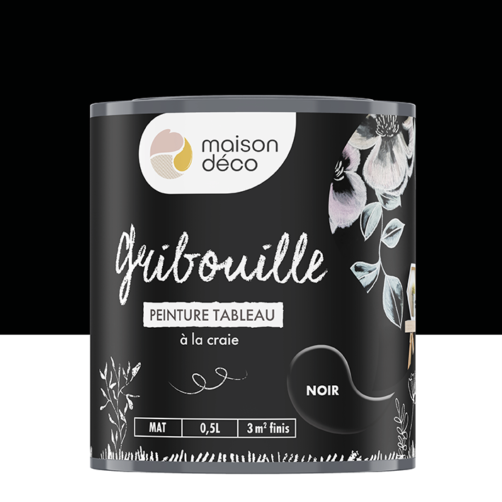 Peinture ardoise - mate - Noir