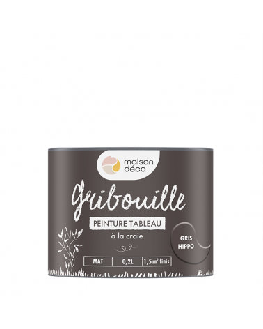 MAISON DECO Gribouille pintura pizarra negra mate 0,5 l