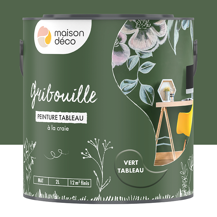 Peinture ardoise - mate - Vert tableau 