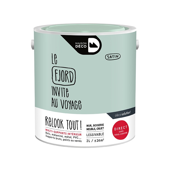 Peinture Relook Tout finition - Aspect satin - Fjord	