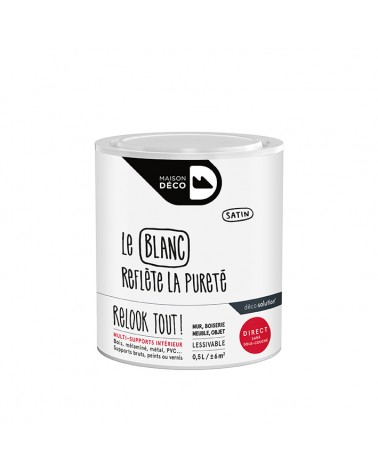 Relookez votre intérieur avec la peinture Relook Tout finition - Blanc