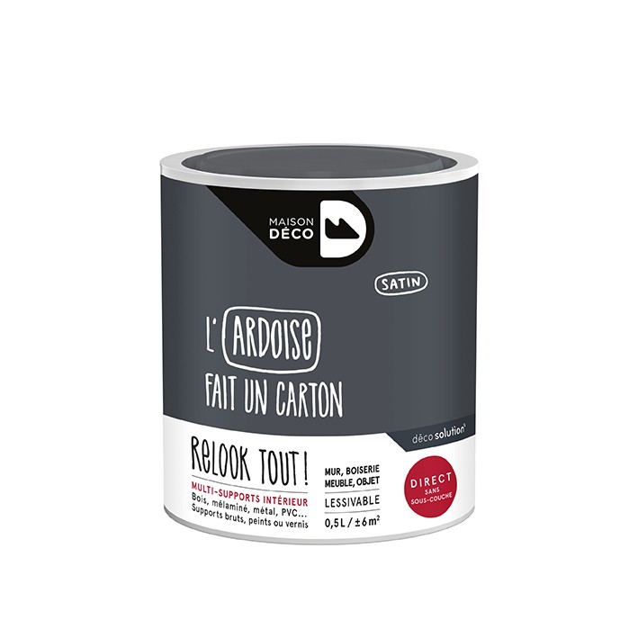 Peinture Relook Tout finition - Aspect satin - Ardoise