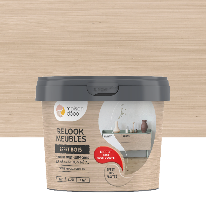 Peinture Relook Bois Effet Bois - Satin - Bois flotté