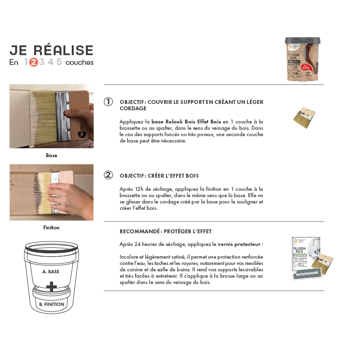 Relook Bois Effet Bois Bois Naturel | Peinture bois intérieur | Maison Déco