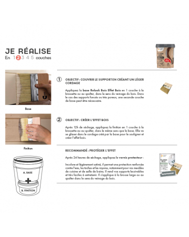 Peinture Relook Bois Effet Bois - Satin