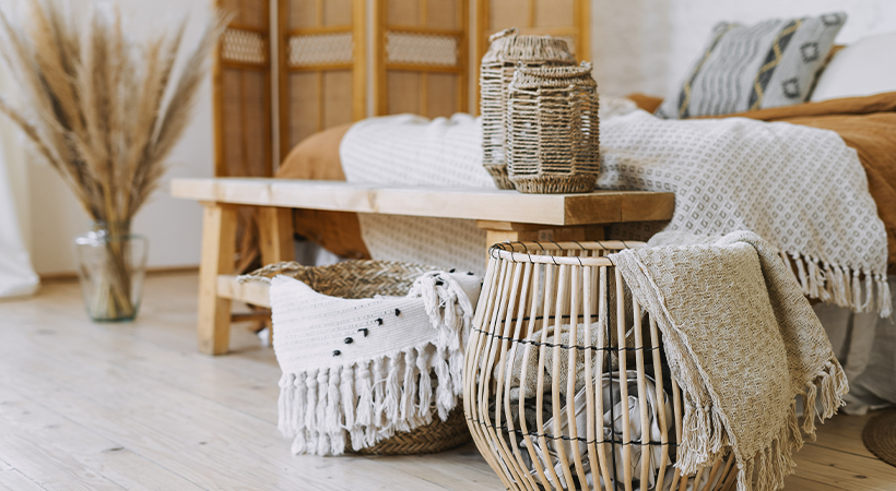 Objets déco chambre boho