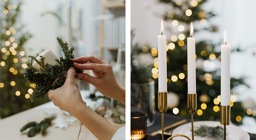 Décoration de Noël argent et or : 5 DIY rapides - Maison Déco