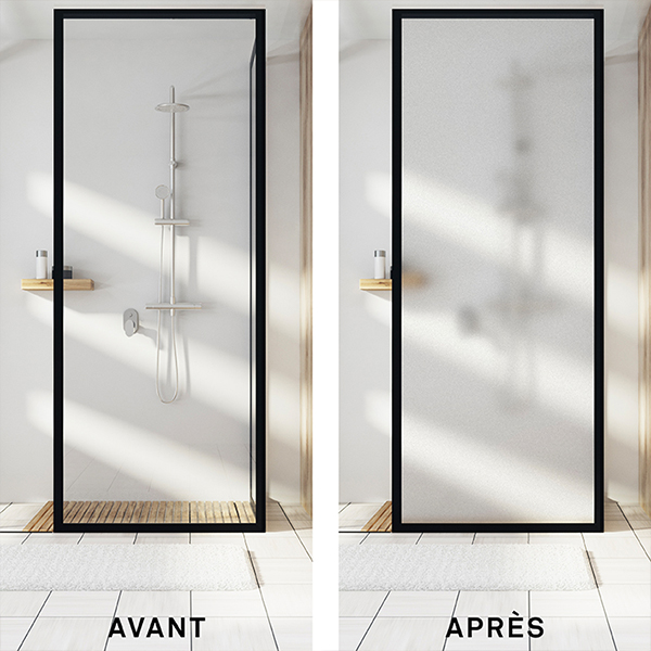 avant/après relook tout verre givré